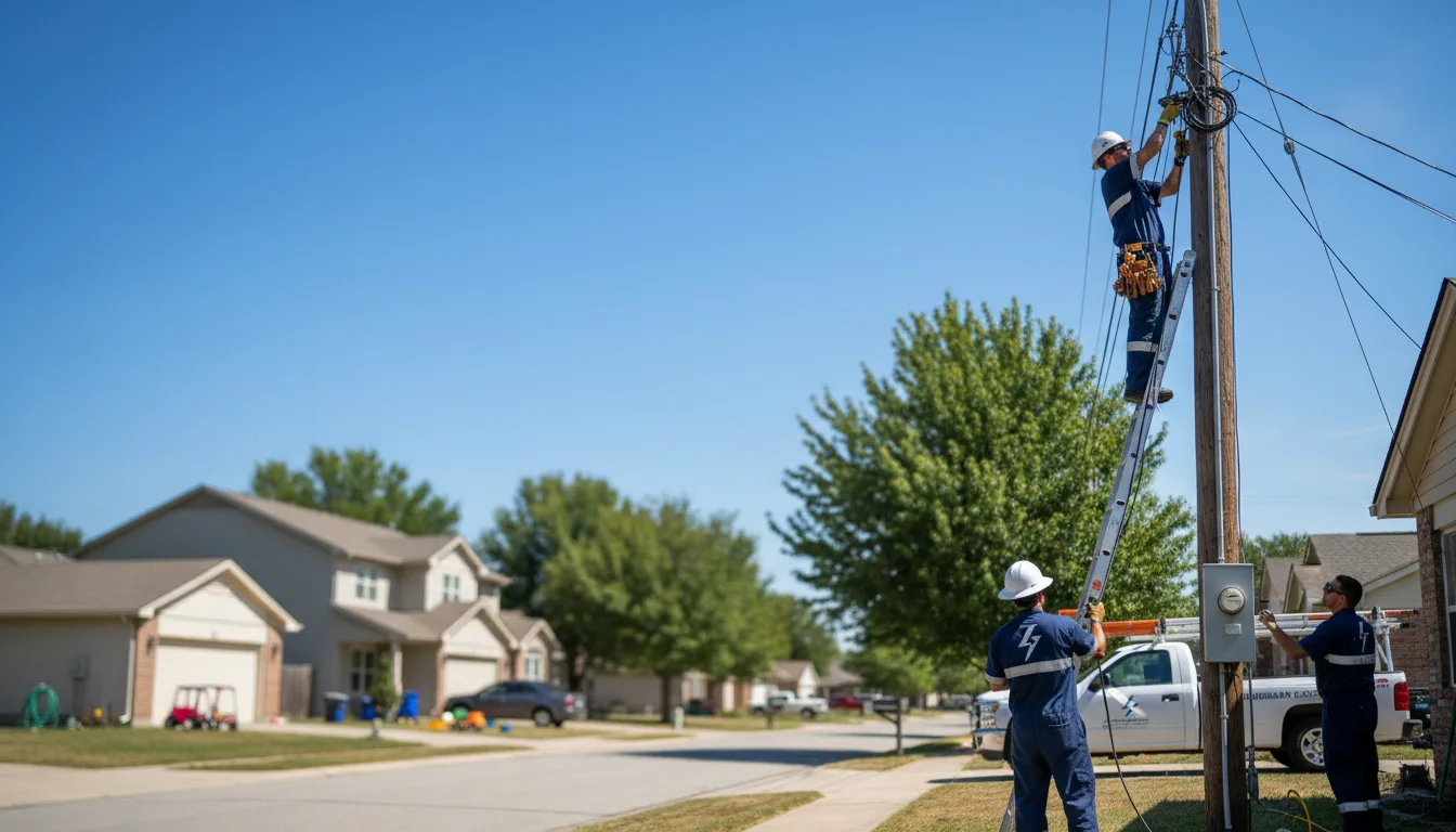 Residential electrician providing installation services in Lodi, OH